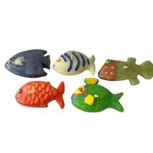 Five Small Fish Candles (New - Unused) 🐠🐟🐠